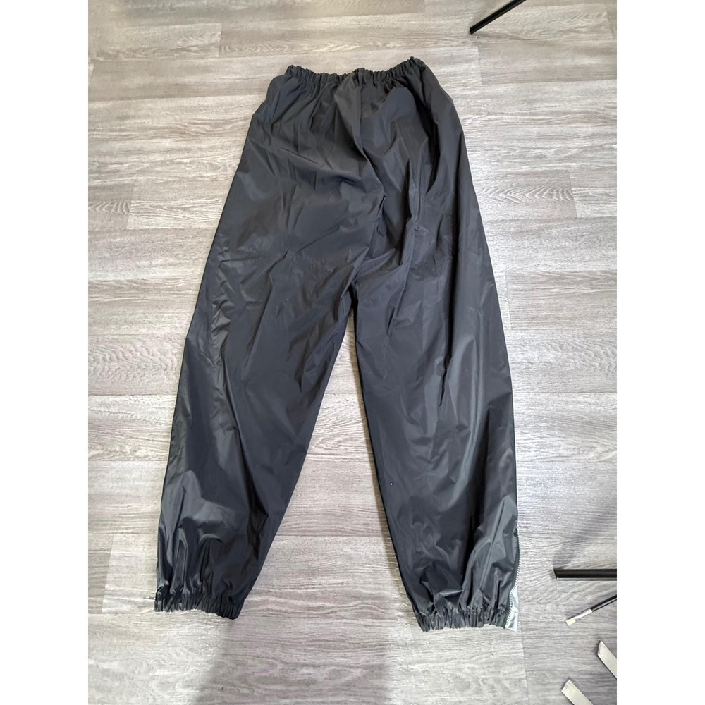 Vintage Boss by IG Design Black Windbreaker Track Pants Mens XL PVC Streetwear - Picture 4 of 6
